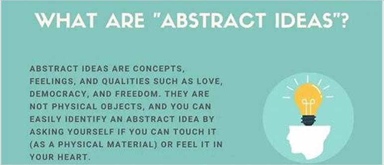 Abstract ideas examples